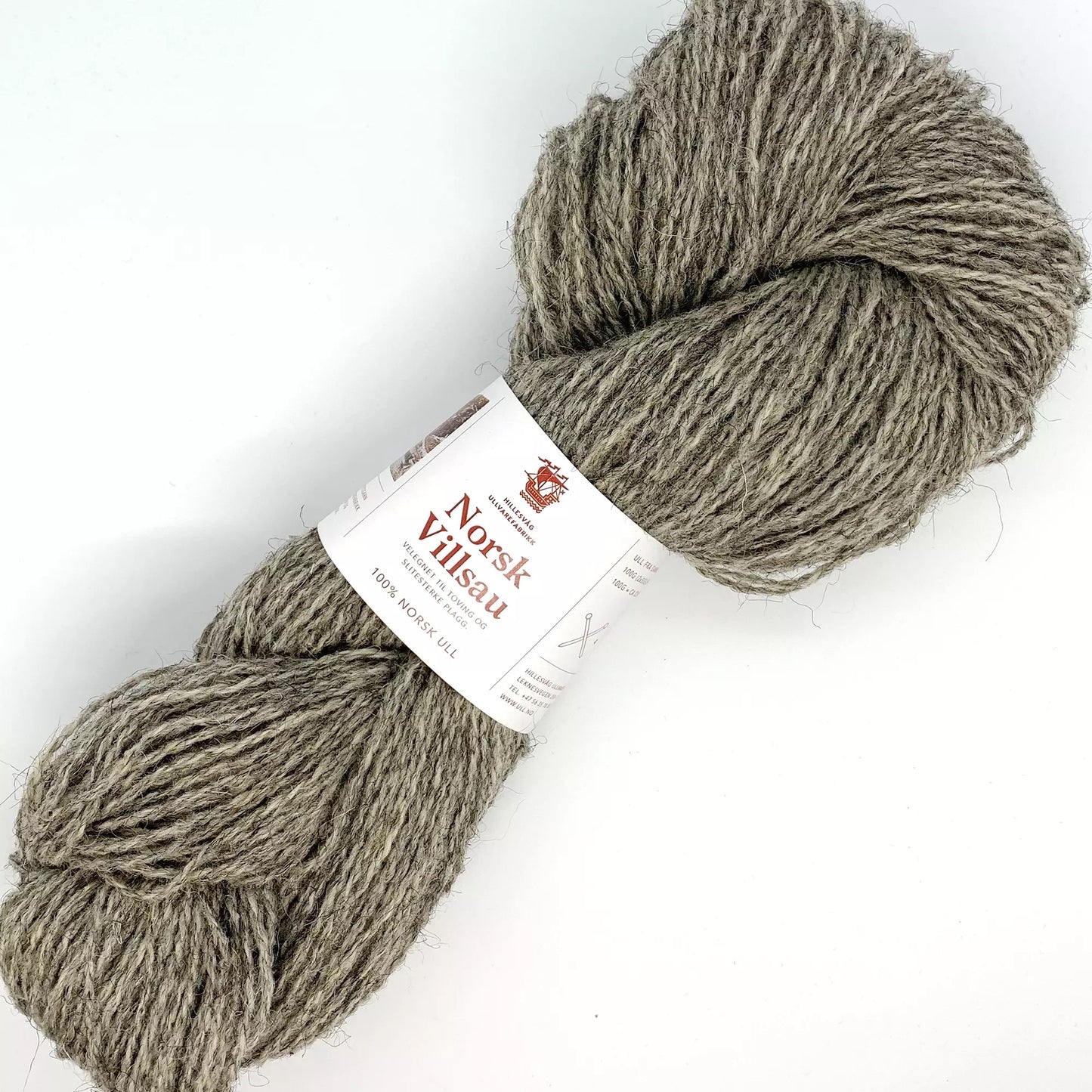 NORSK VILLSAUGARN (100g) MELLOMGRÅ 4,5/2